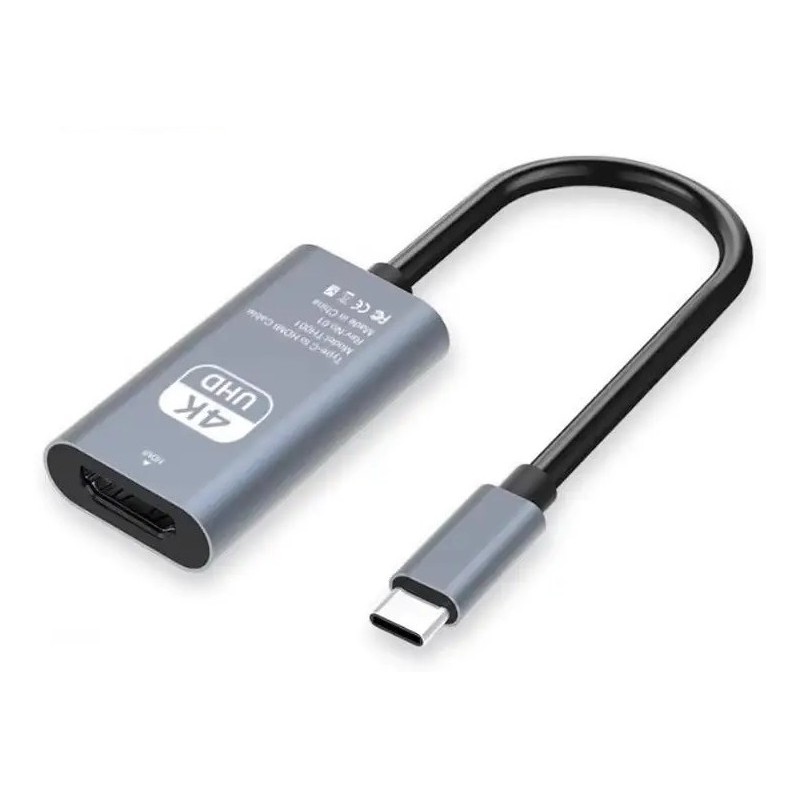 High quality USB-C to HDMI 4K 60Hz converter, adapter, Extra HDMI output for Notebook