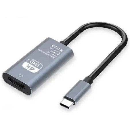 Högkvalitativ USB-C till HDMI 4K 60Hz-omvandlare, adapter, extra HDMI-utgång för bärbar dator