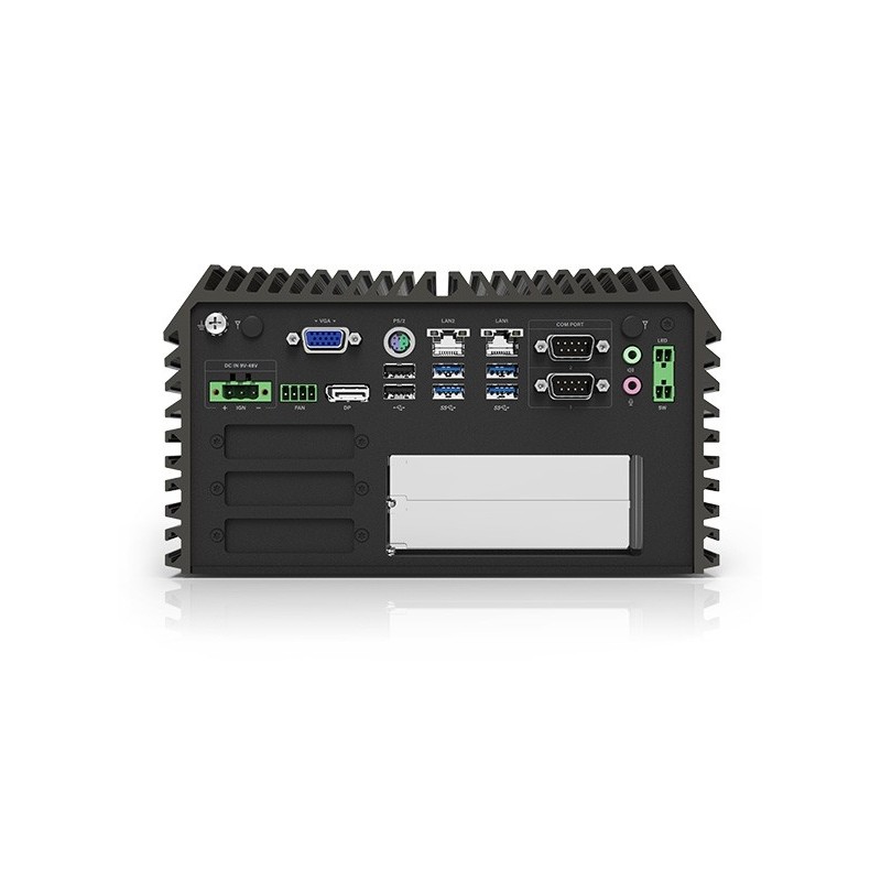 Rugged Embedded Fanless PC with op to Dual PCIe Expansion and Intel Core i9/i7/i5 Processor