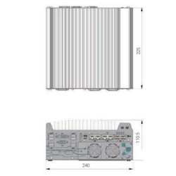 FLÄKTLÖS, GPU-inbäddad dator, TPM, USB, DP, DVI, VGA, Brett temperaturområde, Industriell, POE+, Nuvo-9160GC