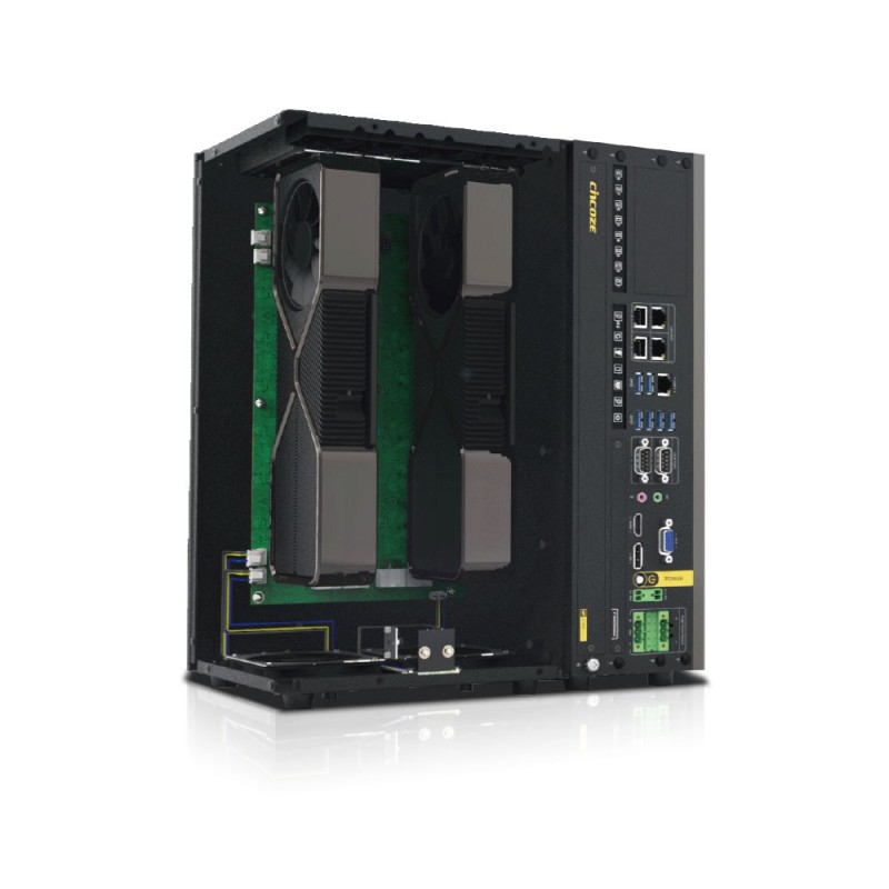 Inbyggd PC – Industriell GPU-dator med dubbla GPU-expansionskretsar i full längd