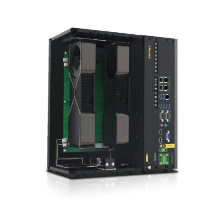 Inbyggd PC – Industriell GPU-dator med dubbla GPU-expansionskretsar i full längd