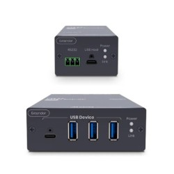 4-port USB 3.2 Gen1 type-C and type-A Extender up to 100m over CAT6a