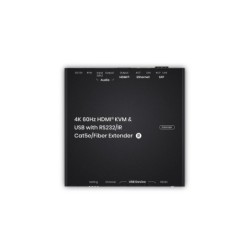 HDMI-förlängare 4K60Hz KVM & USB/Ljud/RS232/IR-förlängare - 100 m CAT6 / 60 km Fiber