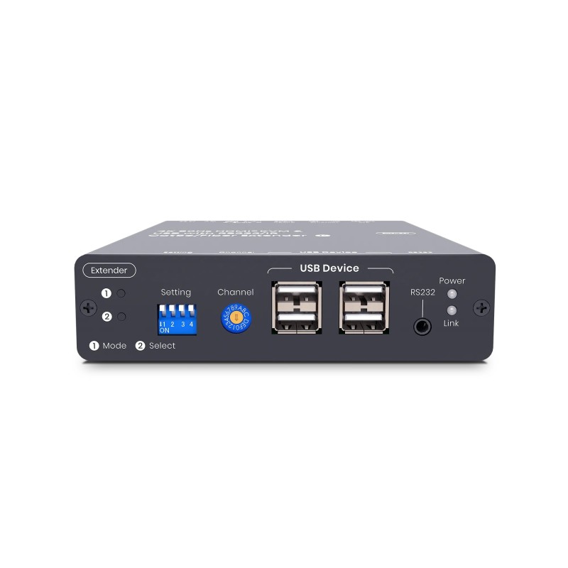HDMI-förlängare 4K60Hz KVM & USB/Ljud/RS232/IR-förlängare - 100 m CAT6 / 60 km Fiber