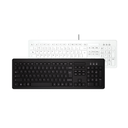 Full Size Easy Clean Waterproof Keyboard with 2 USB Ports