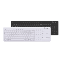 IP53 Wireless Water-Resistant Keyboard with Removable Silicone Cover