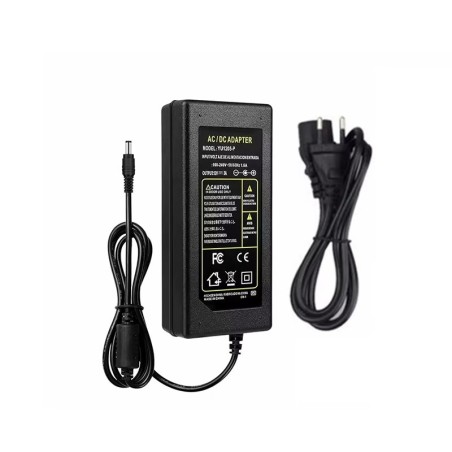 24V 3A strömförsörjning, EU-kabel, 2,1x5,5mm-kontakt