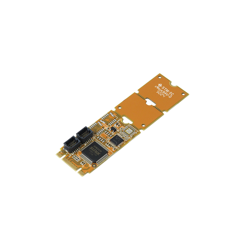 2-portars RS-232 PCIe seriekort, M.2, PCI-Express, typ 2242/2260/2280