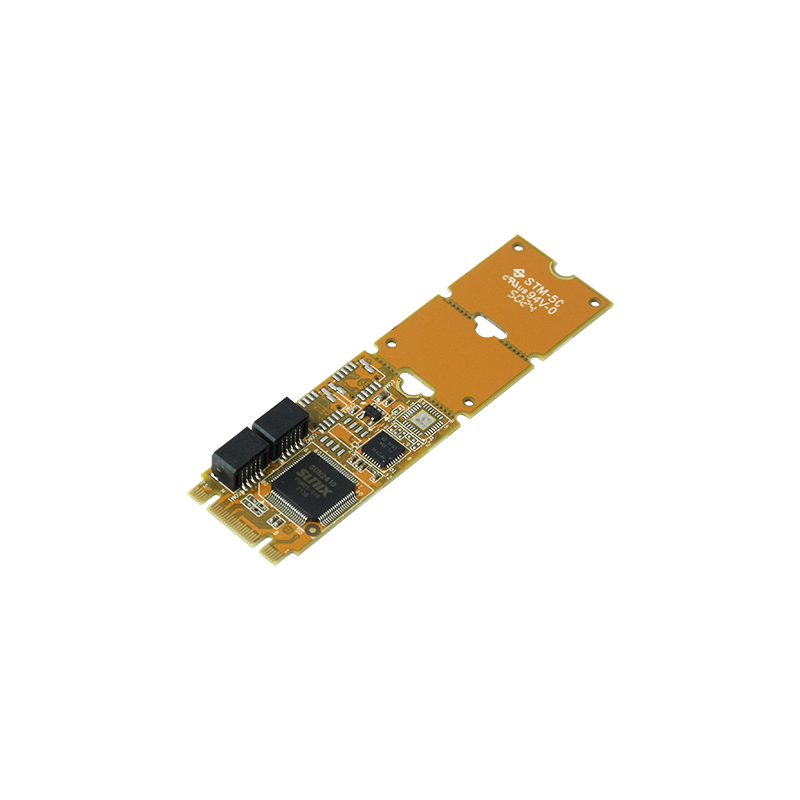 2-portars RS-232 PCIe seriekort, M.2, PCI-Express, typ 2242/2260/2280
