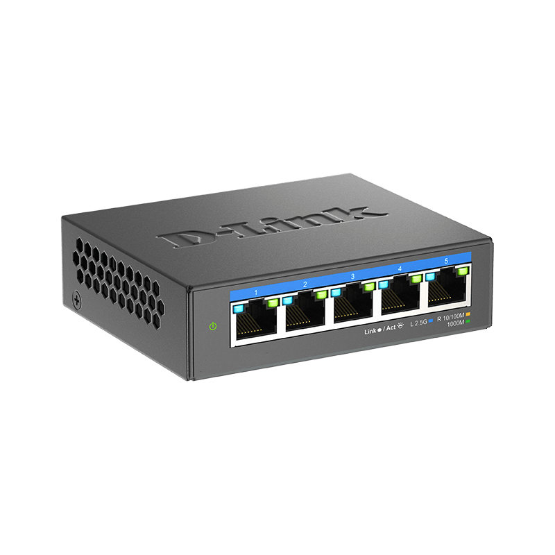 5-portars 2.5G Ethernet-switch för Wi-Fi 6-nätverk