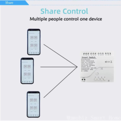 4G LTE Smart Reläbrytare med Tuya App-kontroll, RF 433Mhz