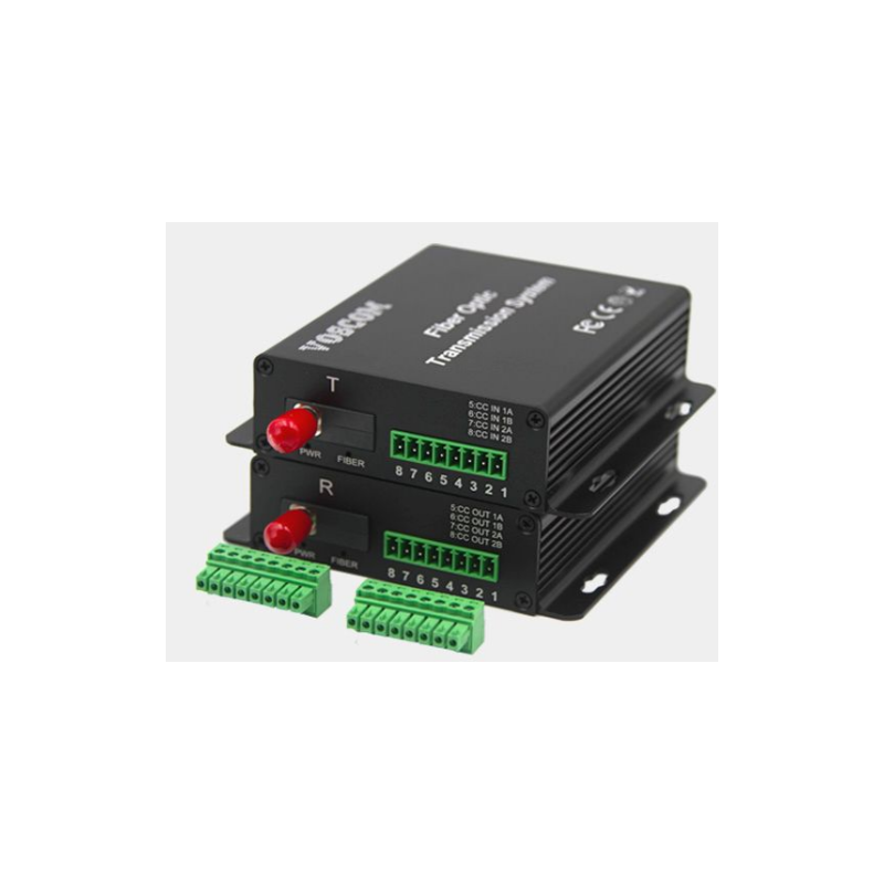 2 Channel 1-Way Digital I/O over Single Mode or Multi Mode Fiber Cable
