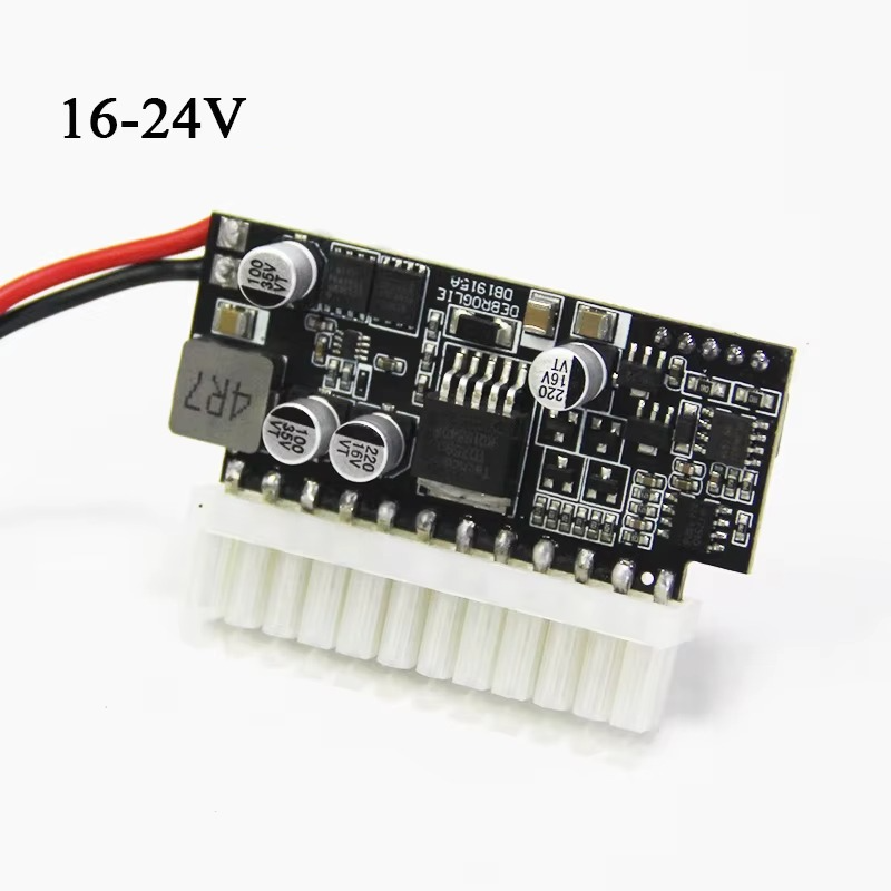PICO-strömförsörjning 200W ATX PSU P4-ingång 16~24Vdc fläktlös