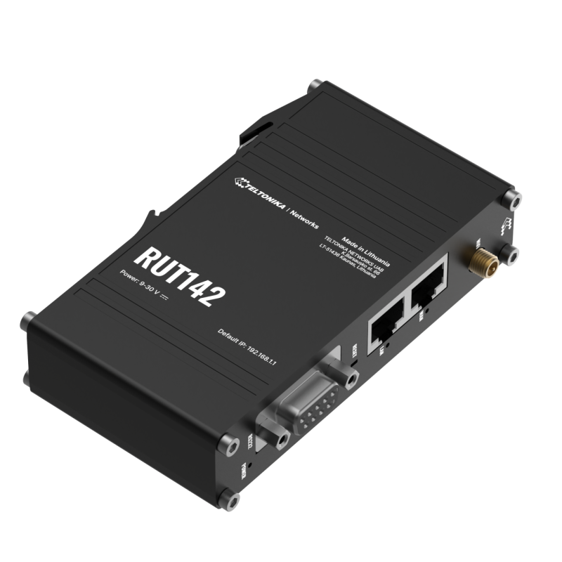 Industriell RS232-router med Wi-Fi 4 och 2x Ethernet