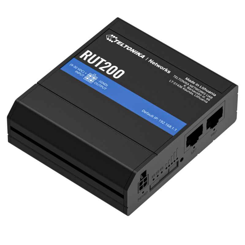 Industriell 4G LTE-router med Wi-Fi och 2x Ethernet