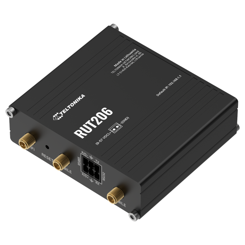 Industriell 4G LTE-router med RS232, RS485 och PoE