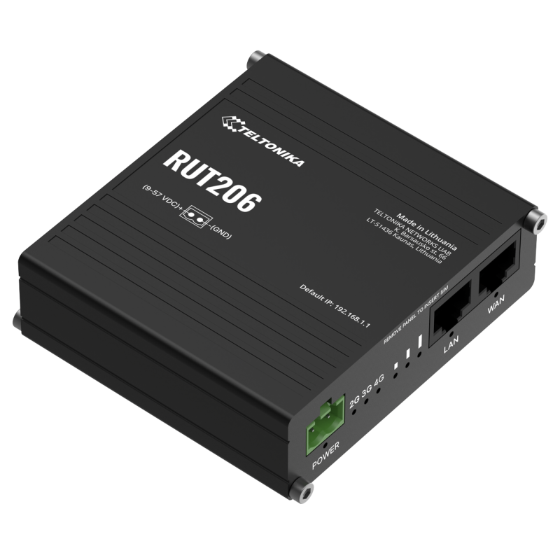 Industriell 4G LTE-router med RS232, RS485 och PoE