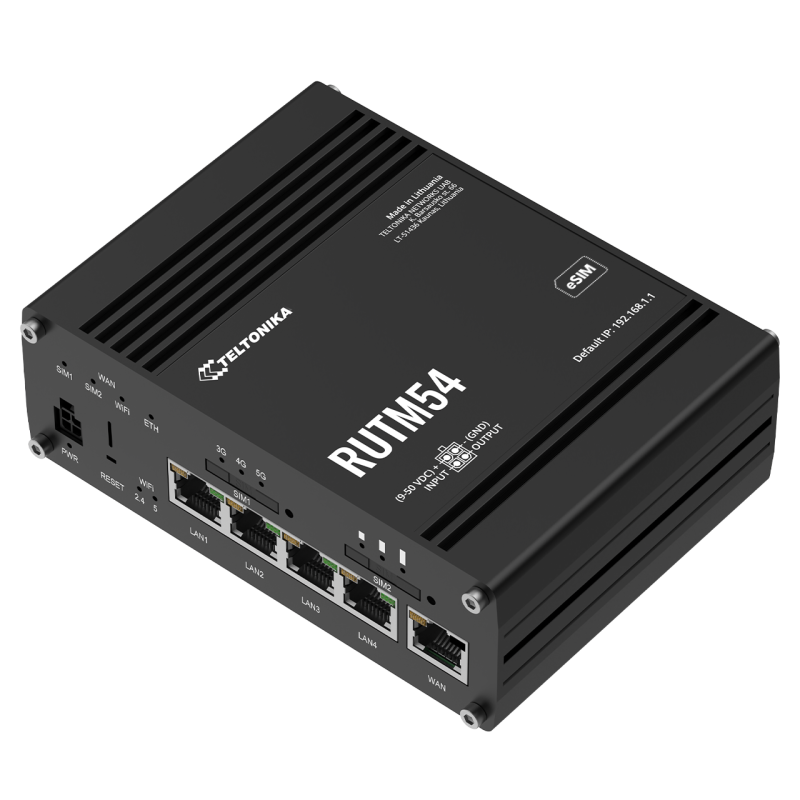 5G Industrial Router with Wi-Fi 5 and 5x Gigabit LAN