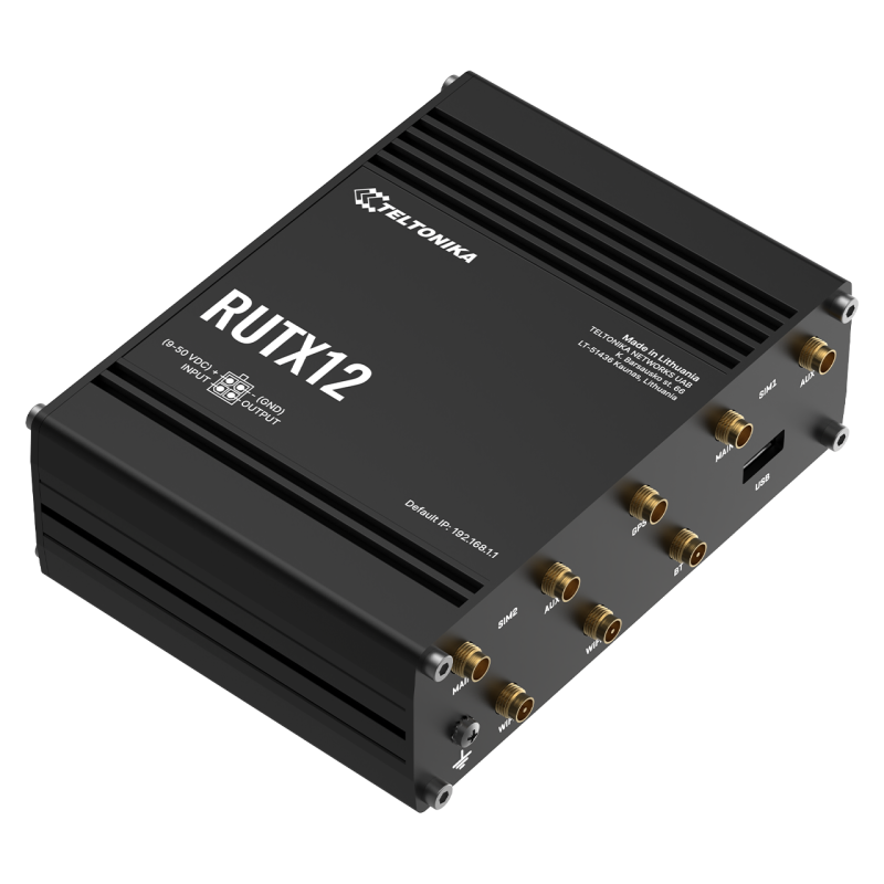 Dubbel LTE Cat 6 industriell router med Wi-Fi 5, 5x GbE