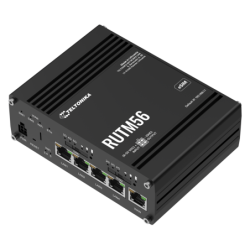 Industriell router med dubbla modem, 5G 4G och Wi-Fi 5, 5x GbE