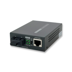 Media converter RJ45 to 1000Mbit Single Mode Fiber, SC, 10km