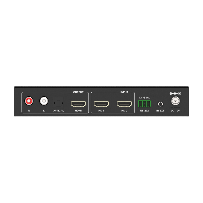 2x1 4K60 HDMI Multiview-switch med ljudavbäddning