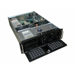 3U rackmonterat chassi, stöd för dubbla Xeon-processorer, 7 PCI-kortplatser