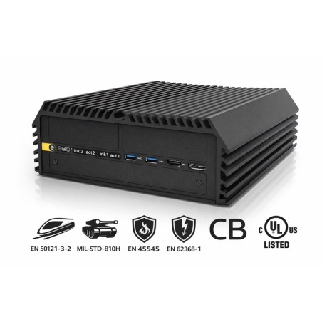 Fanless Intel Core Ultra Embedded PC with PoE Support