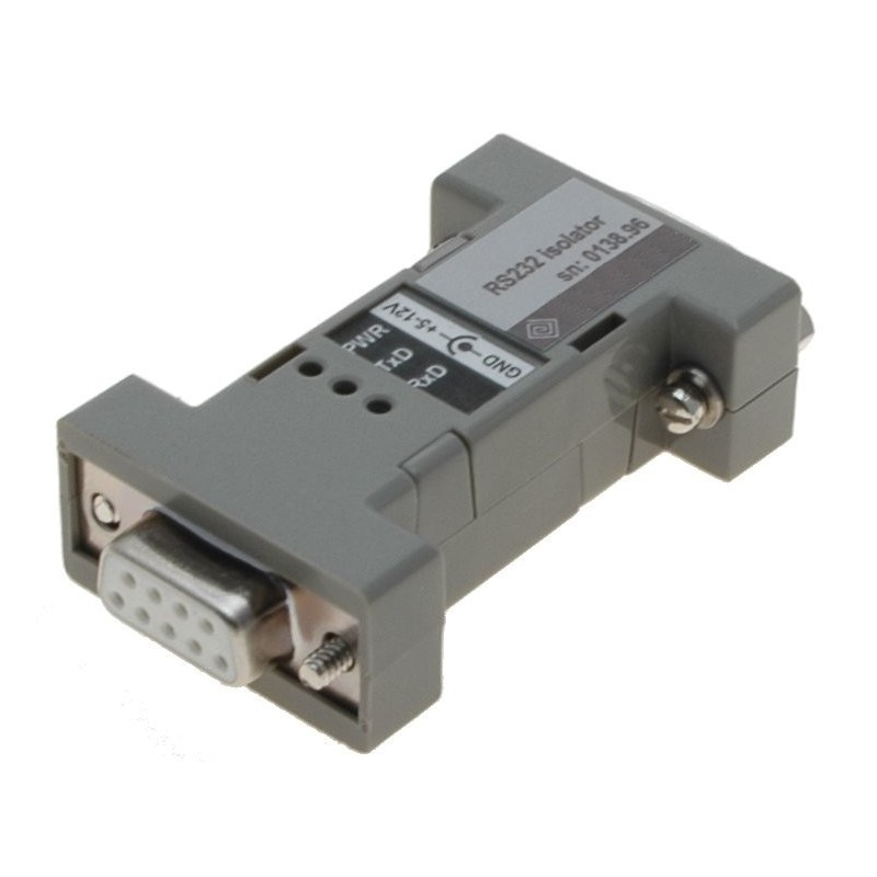 Galvanisk isolator RS232 DB9 hane/hona - 2500VAC, 115 kbit/s, 12VDC