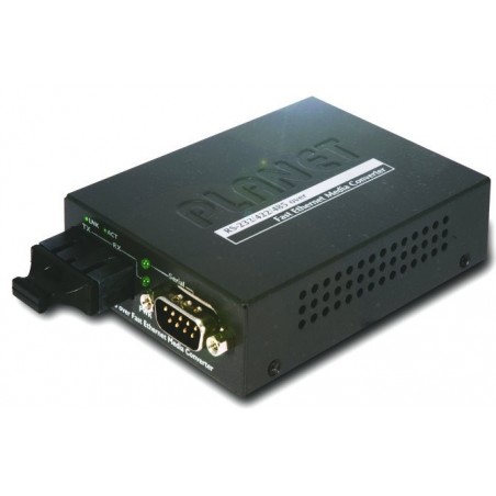 1 portar serielportserver via multimode fiber, RS232 / 422/485