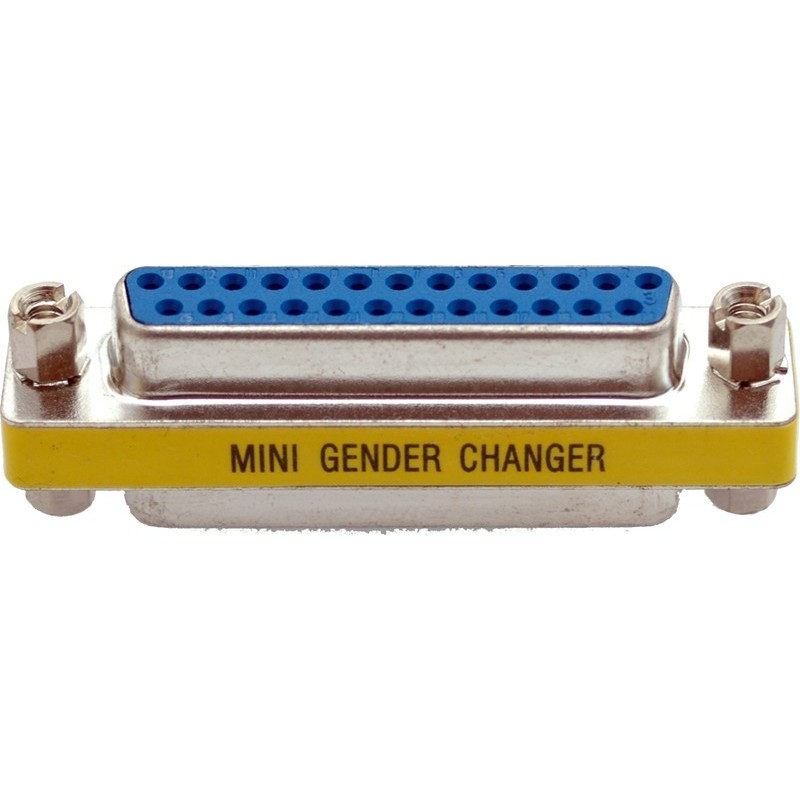 DB25 Gender Changer: Male to Female Connector Adapter
