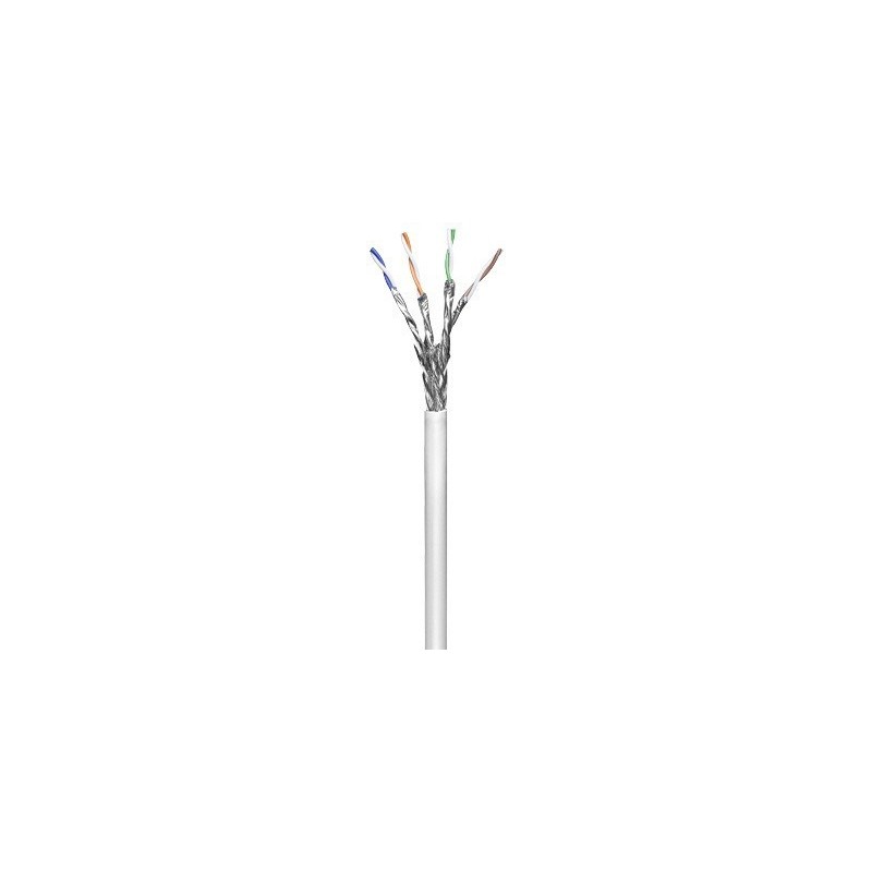 Cat 6, network cable with rigid conductor, STP. Sold by the meter