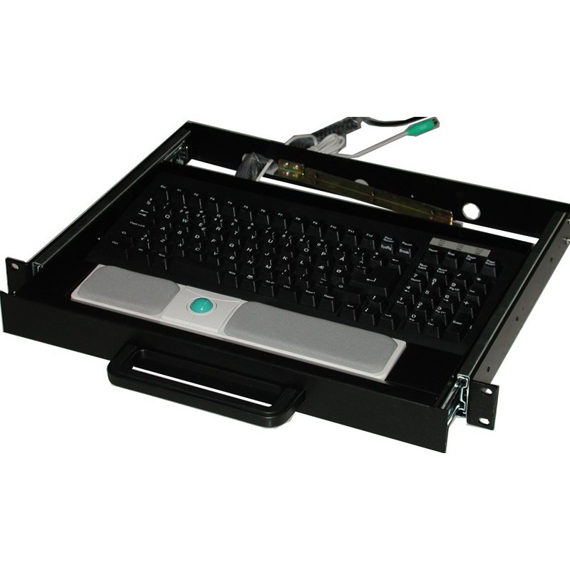 Keyboard Extraction drawer for 19 "Rack closet. With Track Ball. Buy Keyboard.