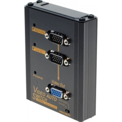 Automatically switch between the two VGA signal sources, with priority selector