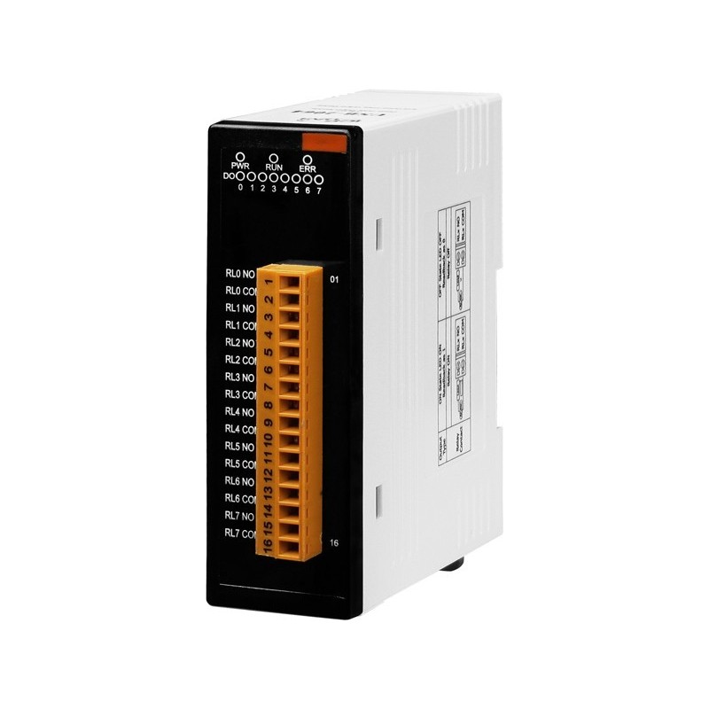 USB controlled 8 Relay Output Module Final Lays (Plug & Play) to DIN Rail Mont wide Temperatur