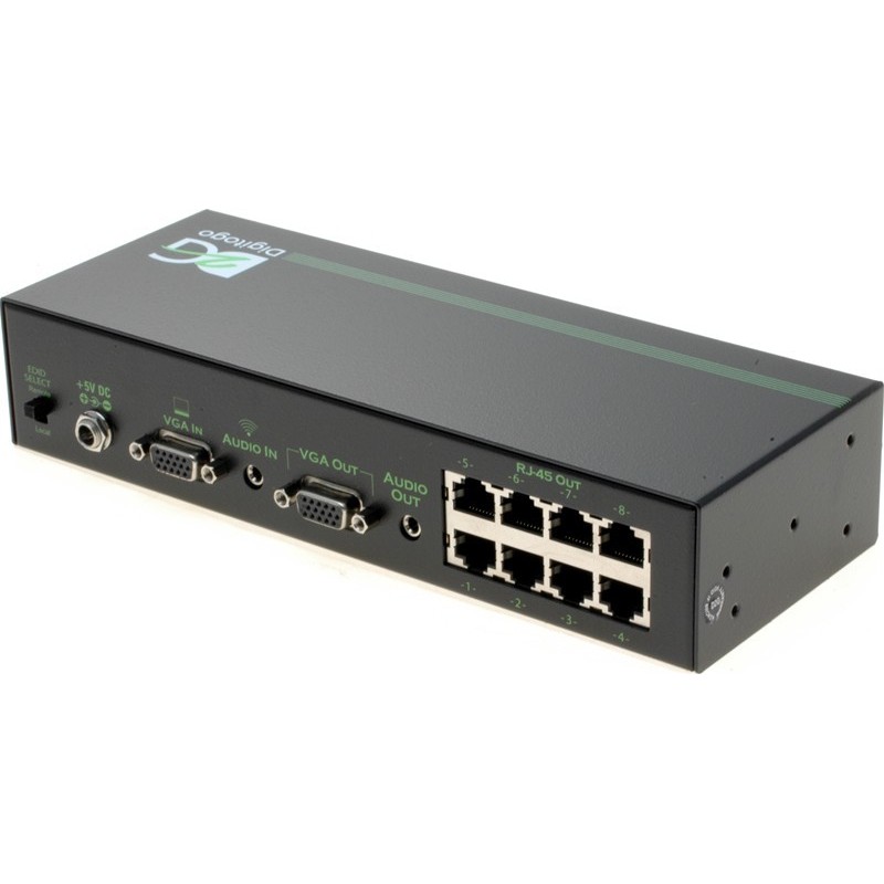 Digitogo ET VT8300 - VGA transmitter box for external VGA receivers. Up to 300meter between transmitter and receiver