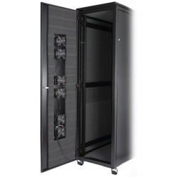 Sound-insulating 19" rack cabinet, simple and sensible solution.