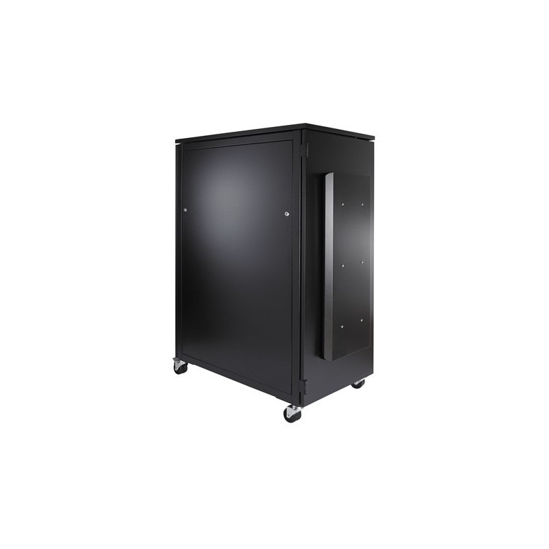 Sound-insulating 19" rack cabinet, simple and sensible solution.