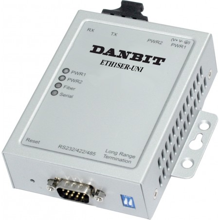 Korenix JETPORT 5601F-M - 1 port seriell portserver, Multi Mode Fiber, RS232 / RS422 / RS485