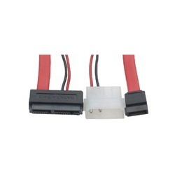Micro SATA to SATA adapter with power - cable with male / female