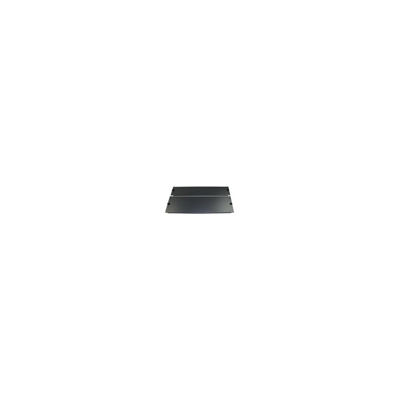 1U Blind plate 19\" rack, blackforAccessories