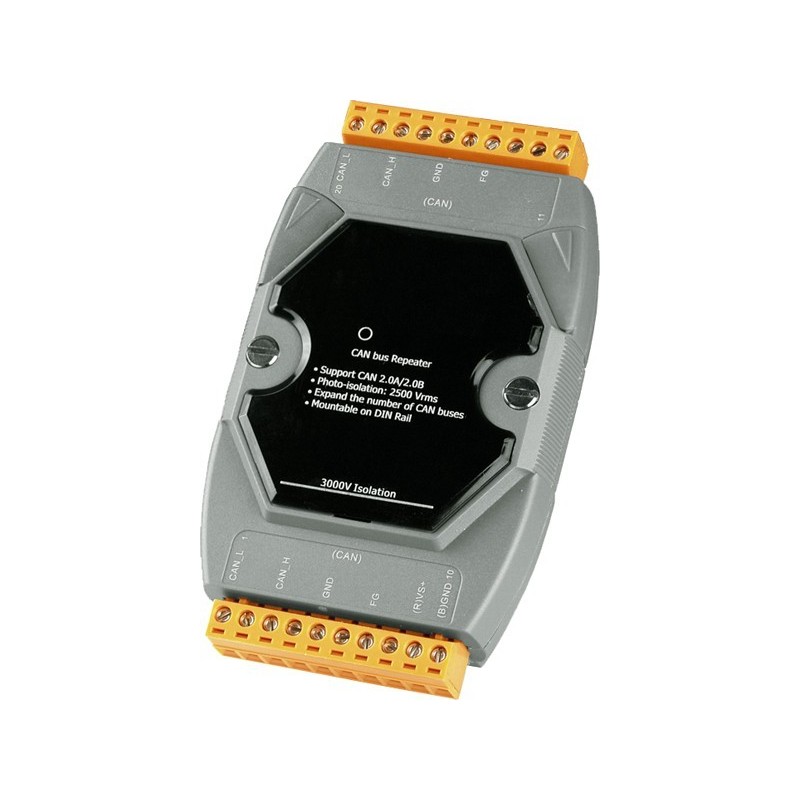 ICPDAS I-7531-G is an optoisolated CAN bus repeater. Amplifier and restores correct pulse shape
