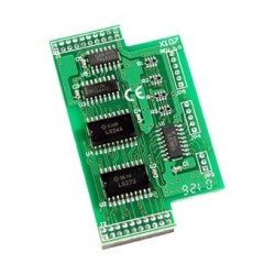 ICPDAS X107 is an ADD ON pcb for M485-PC ETH. Digital I / O module