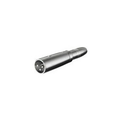 XLR adapter 3-pin XLR han - 6,35 mm mono hun jackforVideo and Audio...