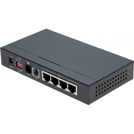 Ethernet över 2-trådsanslutning med VDSL. 10 / 100Mbit. 4 portar omkopplare. Upp till 1,4km.