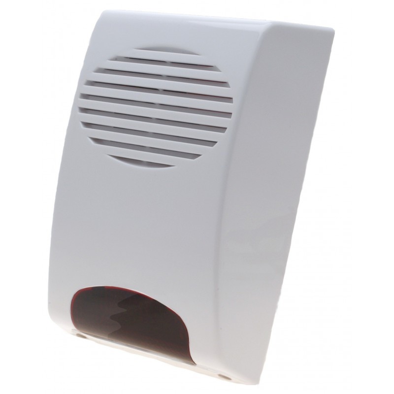 120dB udendørs trådløs siren med lys, 120dB lyd der kan høres inden...