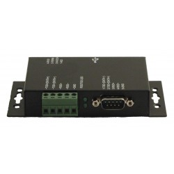 Serial port server RS422, RS485. Can be powered from PoE