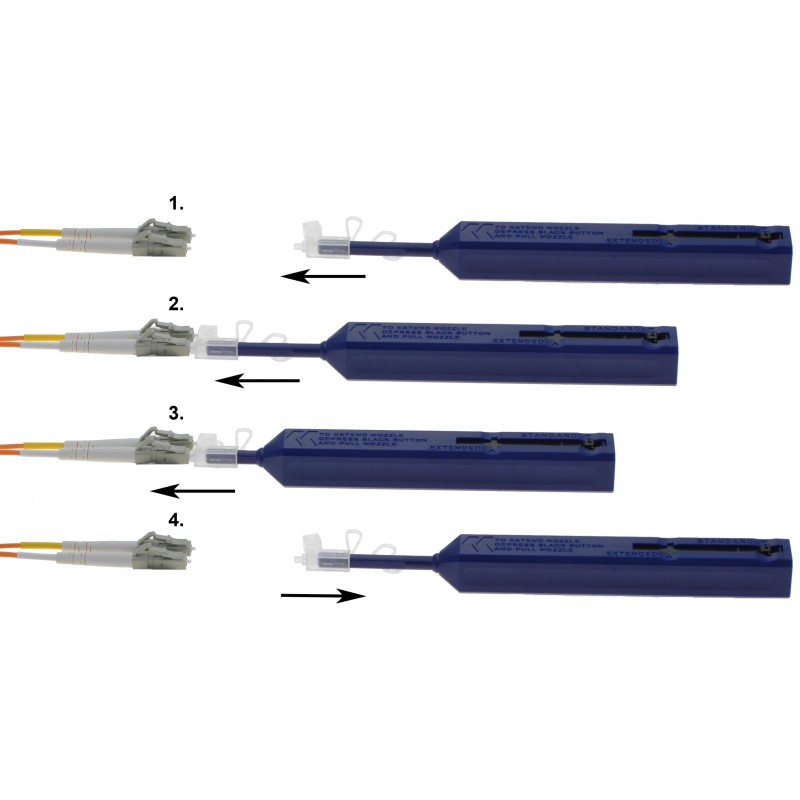 Fiberproppsrengörare för LC-kontakt - Rengör fiberstänger för damm och smuts före användning