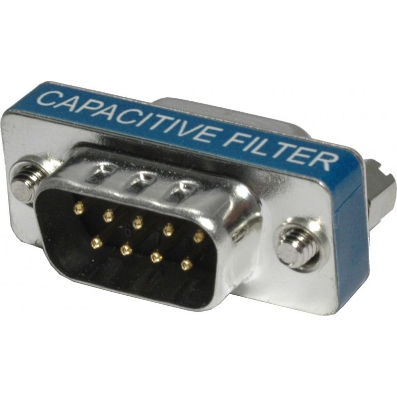 RS232COM SUB-D DB9 EMC, brusskydd för serieporten